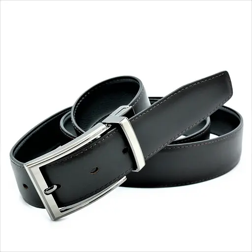 Ремінь шкіряний Weatro чоловічий двосторонній 110-125х3,5 см acs0014098 - фото 6