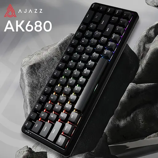 Клавіатура Ajazz AK680 MAX Magnetic Switch ABS Black Keycaps RGB Aluminum Positioning Pl (AK680-WM-B-A) - фото 10