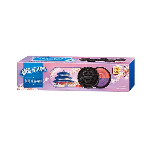 Печиво Oreo зі смаком чорниці та малини blueberries and raspberries, 97 г