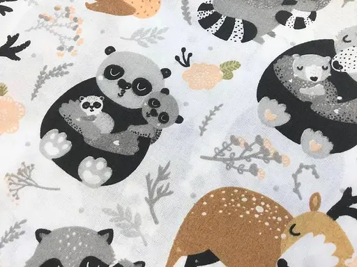 Хлопковая пеленка Moontime 100х80см "Панды" - фото 2