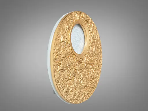 Настенный светодиодный светильник бра Romin круглый золотой 15 Вт - фото 3