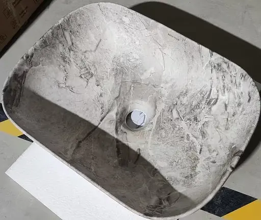 Умивальник накладний Mixxus Premium Diverse-0113 marble 455x325x135 мм MP6544, Мармур - фото 5