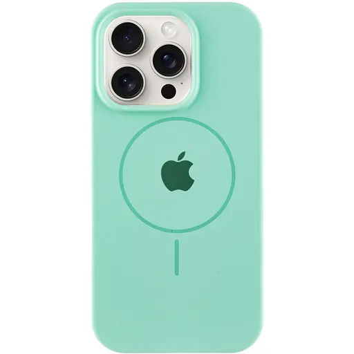 Чохол Epik Silicone Case Full Protective AA with MagSafe для Apple iPhone 16 Pro Max 6.9 Зелений/Spearmint