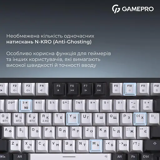Клавіатура GamePro Asgard Valhalla Pro 75% Rainy switches (MK160W-D-Pro) - фото 5