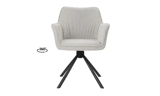 Стілець Еріка з обертовим механізмом світло-сірий - фото 5