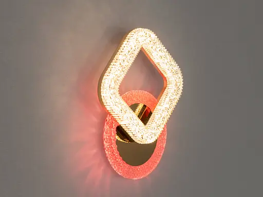 Світильник з кольоровою підсвіткою, 20W, золото - фото 2