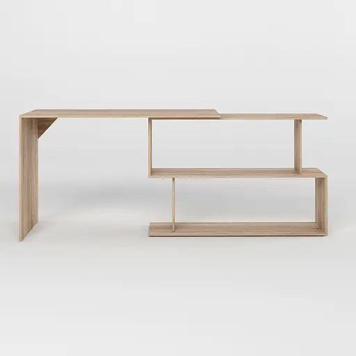 Стіл комп'ютерний поворотний з полицями М-ЗОН Джеко 1200 Сонома (MZN-031032) - фото 4