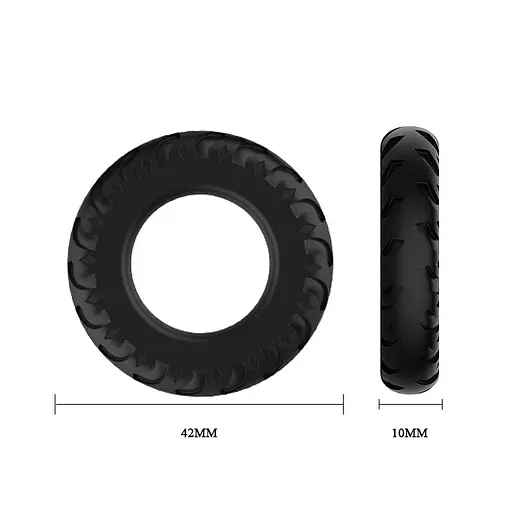 Эрекционные кольца Baile Titan Cock Ring Set 3 шт. черный - фото 8