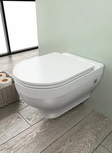 Унитаз подвесной Volle Virgo Rimless 13-23-455 с сидением Soft Close Slim, Белый - фото 4