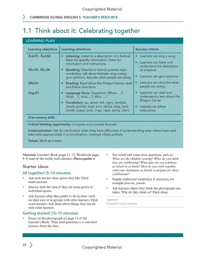 Cambridge Global English 3. Teacher's Resource with Digital Access - фото 6