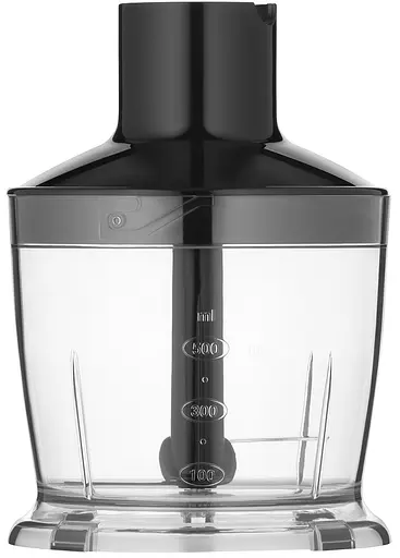 Блендер Ardesto HBG-800BDWHCH, Black, 800W, занурювальний, 5 швидкостей, турборежим, 3 насадки, подрібнювач 500мл, мірний стакан 600мл, насадка-міксер, підсвітка кнопок управління - фото 5