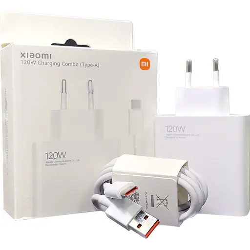Сетевое зарядное устройство Xiaomi HyperCharge 120W + Cable USB-A - USB-C White (BHR9462EU) [126898]  - фото 6