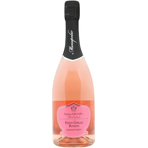 Вино игристое Monopolio Pinot Grigio розовый брют 0.75 л - фото 1