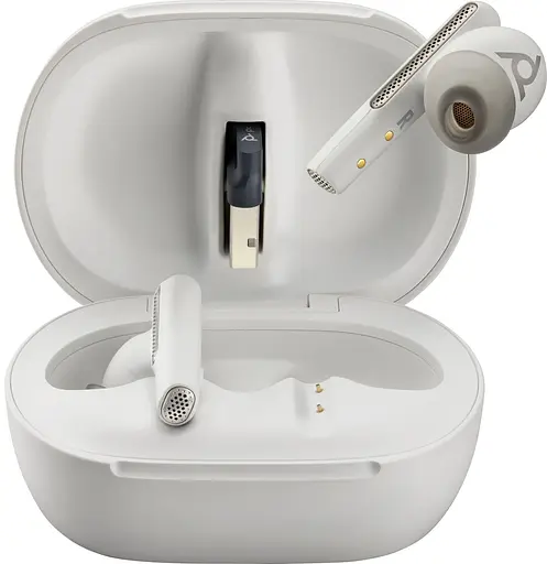 Наушники TWS Poly Voyager Free 60+ Earbuds + BT700A + TSCHC White - фото 4