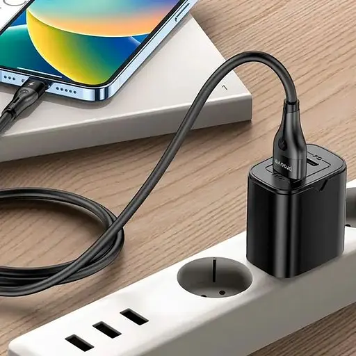 Кабель Proove Soft Silicone USB-A to USB-C 2.4A 1m Black (CCSO20001201) [130627] - фото 7