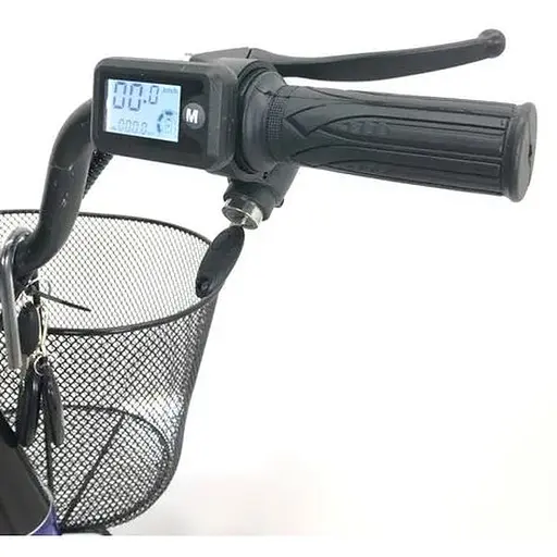 Электровелосипед Minako V4 PRO двухместный 800W/60V/24Ah с задним амортизатором синий - фото 7