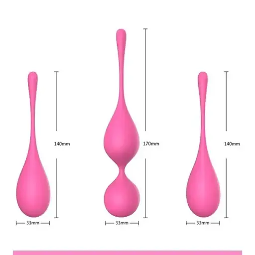Набір вагінальних кульок I’MCUM Balance Pro Рожевий 3 шт (IM-KGE004) - фото 2