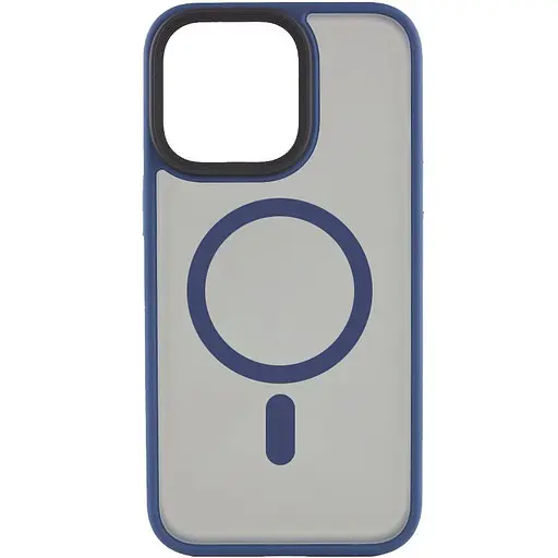 Чехол Epik TPU+PC Metal Buttons with MagSafe для Apple iPhone 15 Pro 6.1 Синий