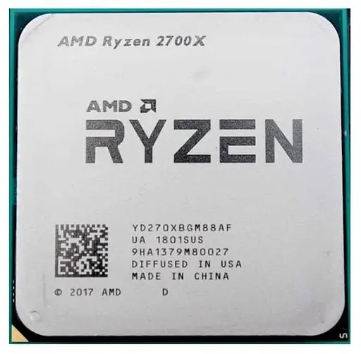 Процессор AMD Ryzen 7 2700X (YD270XBGM88AF) (Socket AM4, 16T, 4.3 ГГц, Tray) Б/у - фото 1