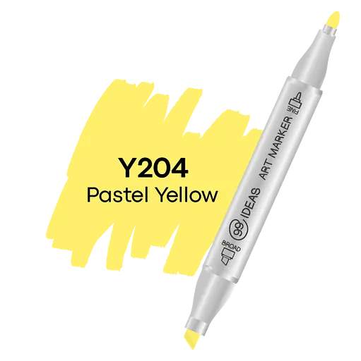 Маркер двухсторонний Пастельный желтый, Y204, 99IDEAS