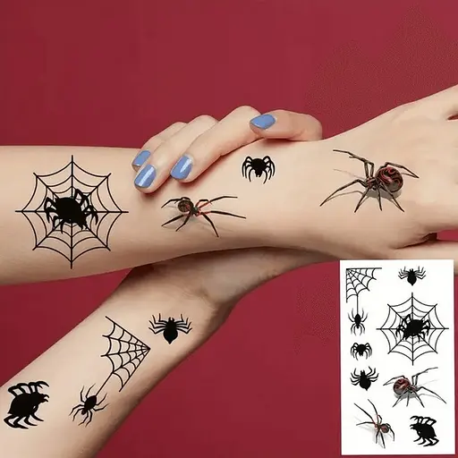 Набор детских временных татуировок "Halloween black" Fresh Tattoo tatto-halloween-black-set-30 - фото 6