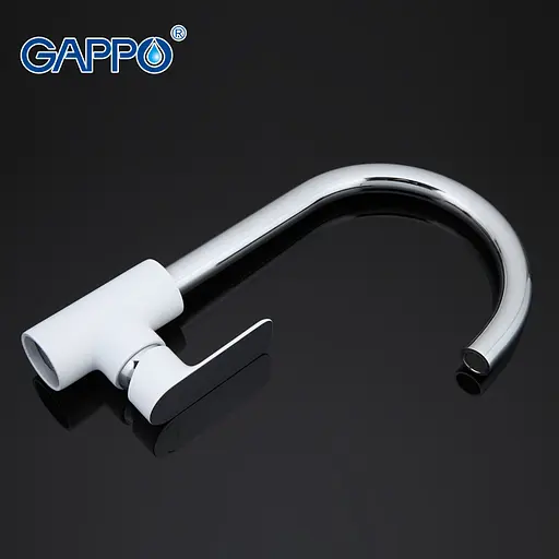 G4048 Змішувач для кухні U гайка білий/хром Ø35 Gappo Noar 1/8 Білий - фото 7