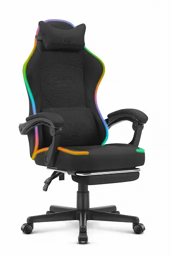 Крісло Cabro C502 LED Black тканина - фото 1