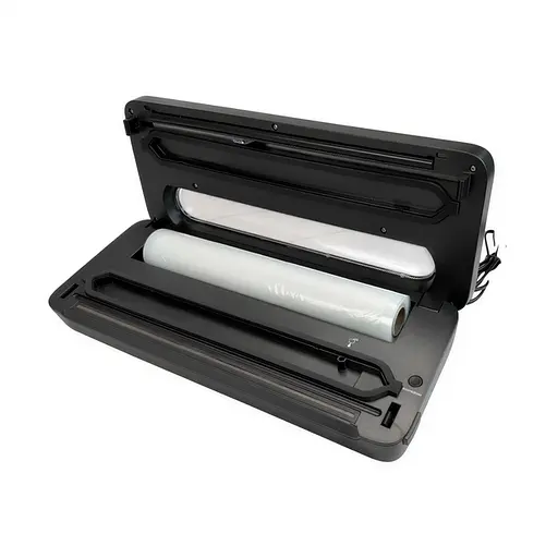 Побутовий вакууматор Grunhelm GV 104 BI ширина герметизації 2 мм пакувальник для сухих вологих харчових продуктів Сірий - фото 4