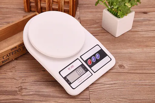 Кухонні електронні ваги SF-400 до 10 кг з тарокомпенсацією, Kitchen Master Білий 81742 - фото 5