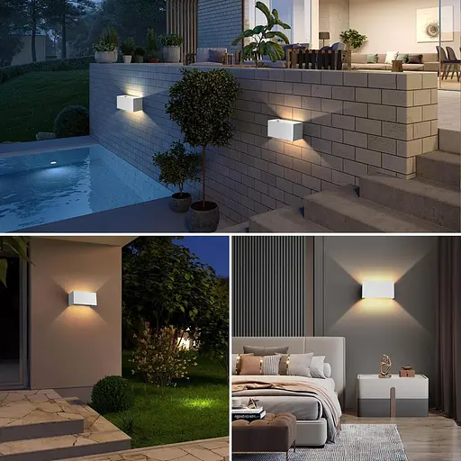 Світлодіодний настінний світильник vatato 24 Вт 3000 К білий - фото 7