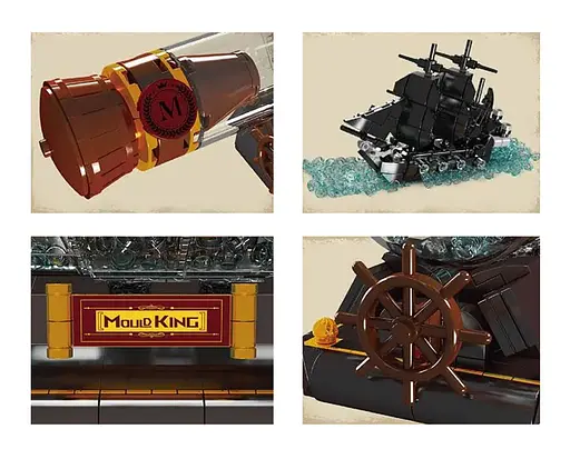 Конструктор Піратський корабель у пляшці 792 елементи - фото 3