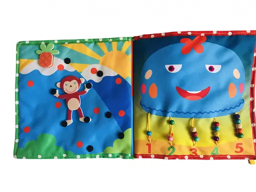 Текстильна розвиваюча книга для малят Bambini "Поні" 403679 - фото 6