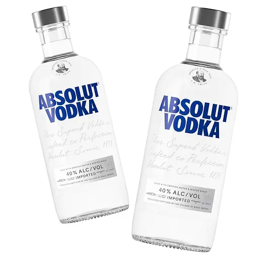 Горілка Absolut 40% (2 шт. х 0.5 л) (28285) - фото 1