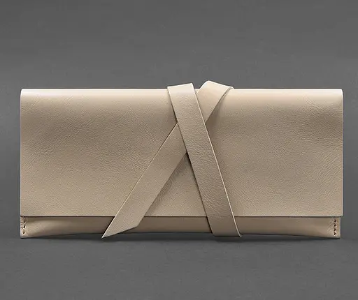 Шкіряний жіночий тревел-кейс Voyager 1.0 світло-бежевий - фото 1