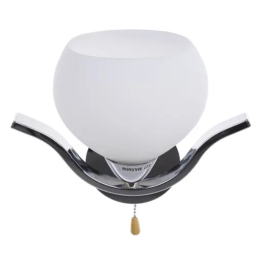 Бра Brille BR-381W/1 настінне накладне з вимикачем класичне E27 CH - фото 2