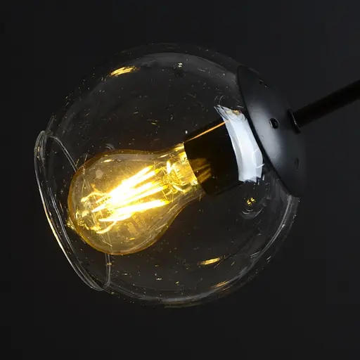 Люстра Brille молекула в зале E27 60W BK (BL-338S/4) - фото 3