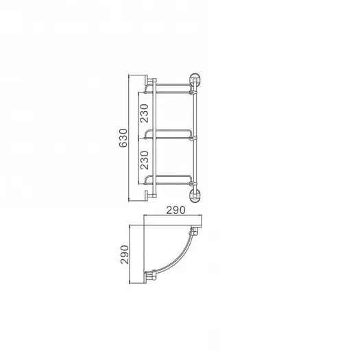 Полка для ванны Frap F1907-3 - фото 4