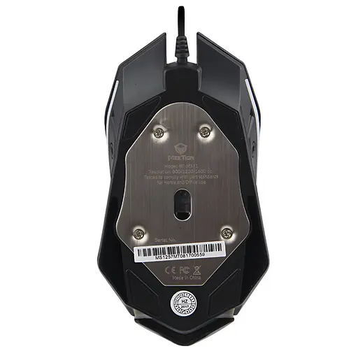 Дротова миша MEETION M371 USB з LED-підствіткою чорна - фото 2