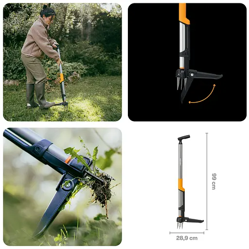 Інструмент для видалення бур'янів Fiskars Ergonomic™ 99 см (1080409) - фото 3