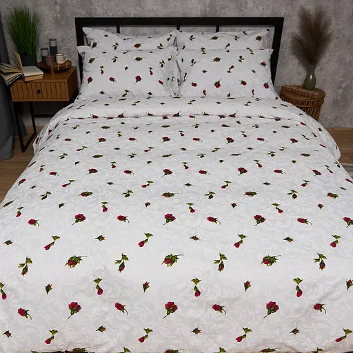 Комплект постельного белья Moon&Star Бязь Gold Люкс Romantic Rose Семейный 160х220х2 наволочки 2х50х70 - фото 2