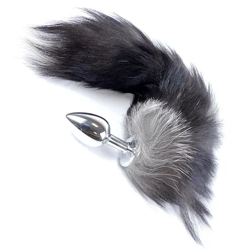 Анальна пробка Boss Fox TAIL Black XXL 9 см (чорний)