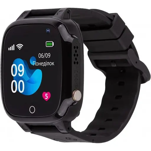 Smart Watch AmiGo GO008 MILKY GPS Wi-Fi Black UA UCRF - фото 1