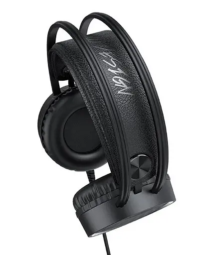 Дротові ігрові навушники Hoco W100 touring gaming з мікрофоном Чорні - фото 2