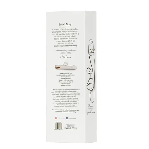 Вібратор B - Series Fox, 23.5 см (білий) - фото 10