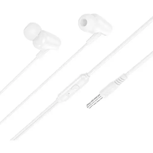 Дротові навушники Hoco M112 Story universal earphones with microphone, 3.5mm, 1.2m, white