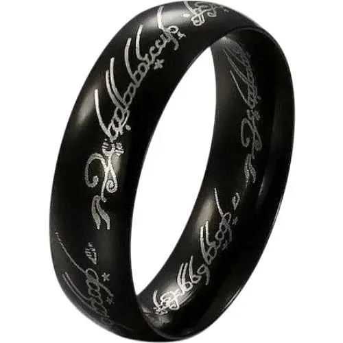 Кільце GeekLand The Lord of the Rings Absolute Ring Володар кілець Кільце Всевладдя чорне 17 р. LOTR 165 - фото 1