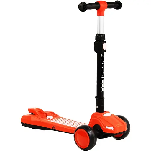 Самокат Best Scooter 60х16х67-79 см Оранжевый 000231317 - фото 1