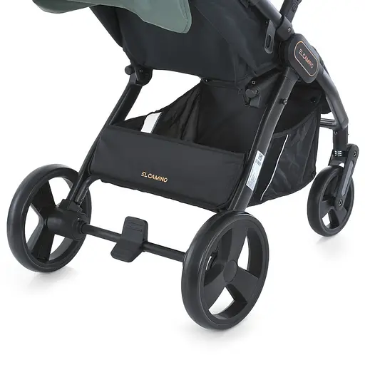 Детская прогулочная коляска-книга El Camino ME 1053-3 Dynamic Pro Forest Green Зеленая - фото 7