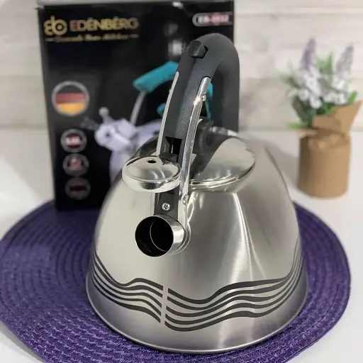 Чайник со свистком из нержавеющей стали 3.0 л Edenberg EB-3542 - фото 4