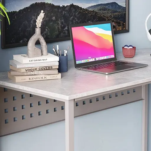 Стіл письмовий Майк Ferrum-decor 75x120x70 Сірий метал ДСП Бетон 32 мм (FRD-106536) - фото 3